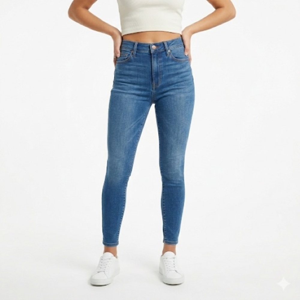 MOTHER Womens The Looker Mid Rise Skinny Jeans Chill Wash 24